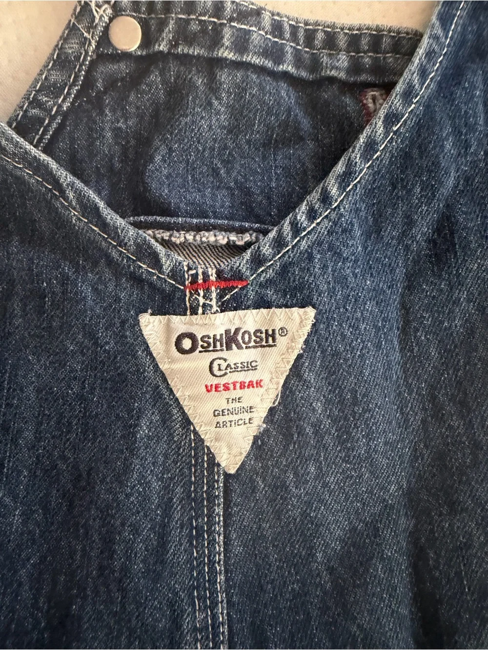 OshKosh B'gosh Vintage-Style Denim Overalls in Dark Blue